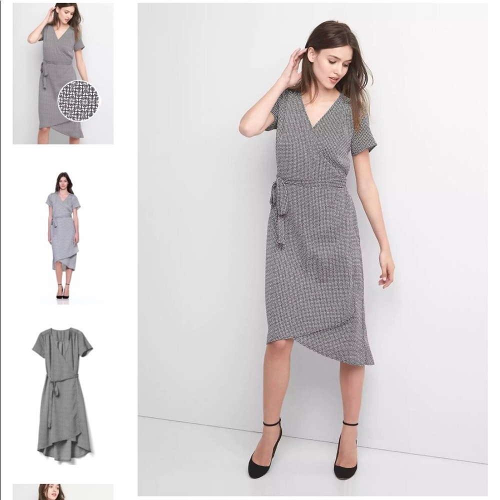 Gap midi wrap dress